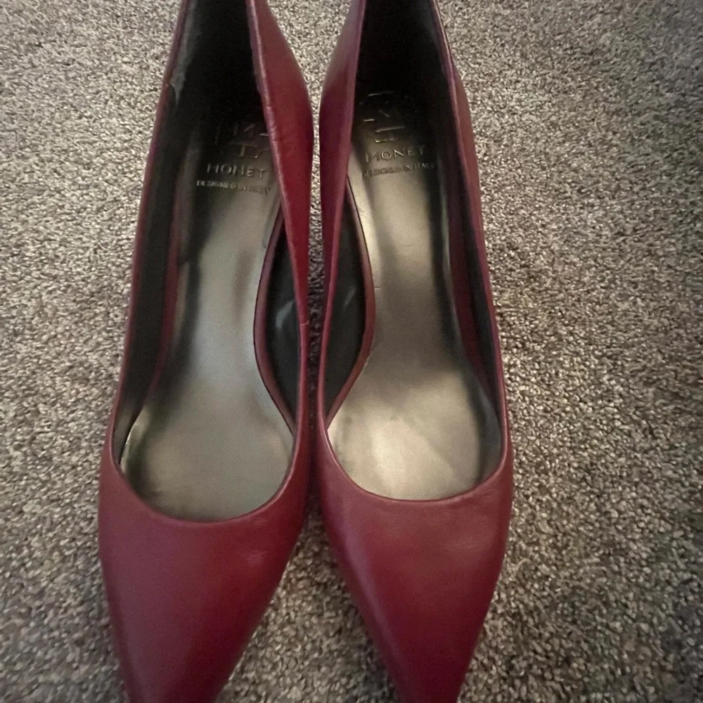 Monet Deep Red Women's Heels - Picture 1 of 7